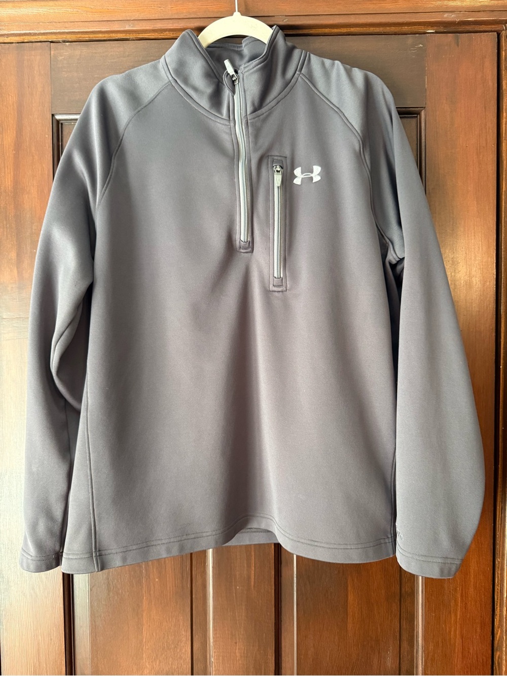 Under Armour Gray ColdGear Crew Pullover